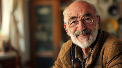 Older Man With Glasses and Beard