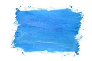 abstract blue watercolor on white background. stains paint stroke hand drawn background. Art design...