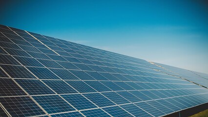 Obraz premium solar panels on a roof