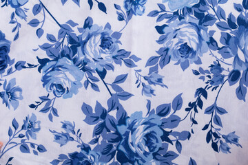 blue floral pattern