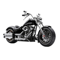 A motorcycle isolated on transparent background, png, cut out