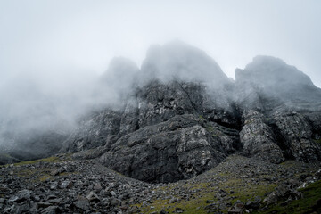 fog in the mountains