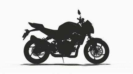 Obraz premium A striking silhouette of a motorcycle, perfect for various design projects