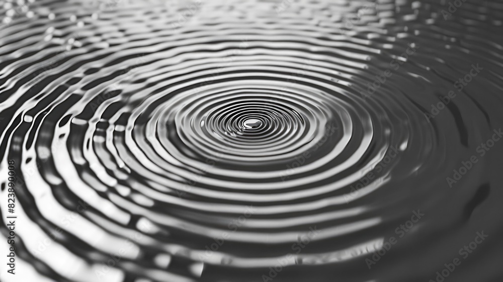 Poster A black and white photo of a circular object. Suitable for various design projects