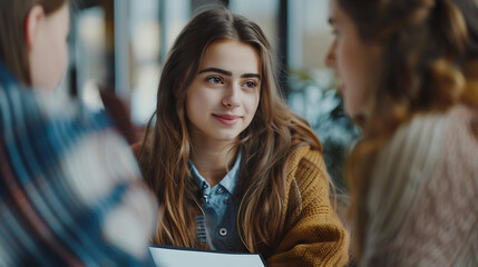 Fototapeta premium Tutor Assisting Student with Academic Advice