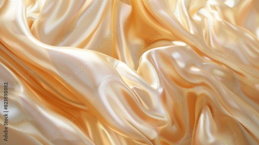 Aufkleber Close up view of a shiny fabric, suitable for various design projects