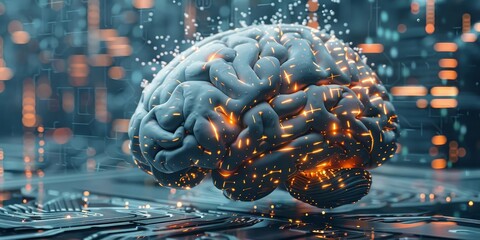 Large language model AI machine learning concept 