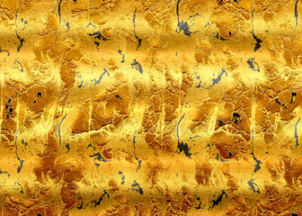 Golden Abstract  decorative paper texture  background  for  artwork  - Illustration