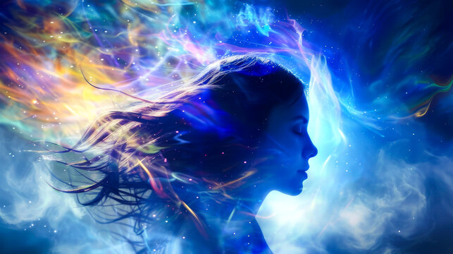 Astral Body Psychedelic Journey of a Woman
