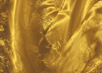 Golden Abstract  decorative paper texture  background  for  artwork  - Illustration