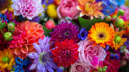 Floral Arrangement with Blooming Flowers