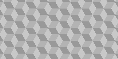 Minimal cubes geometric tile and mosaic wall grid backdrop hexagon technology wallpaper background. White and gray block cube structure backdrop grid triangle texture vintage design.