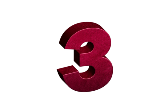 “3D Red Numbers 0-9 with Percentage Symbols – Financial and Interest Rate Icons Concept”