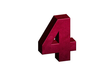 “3D Red Numbers 0-9 with Percentage Symbols – Financial and Interest Rate Icons Concept”