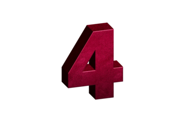 “3D Red Numbers 0-9 with Percentage Symbols – Financial and Interest Rate Icons Concept”