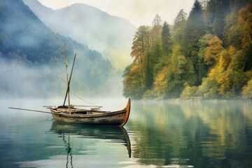 boat on the lake