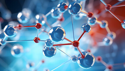 illustration of molecule model . Receptor-Ligand Dance A close-up of a receptor and illustration