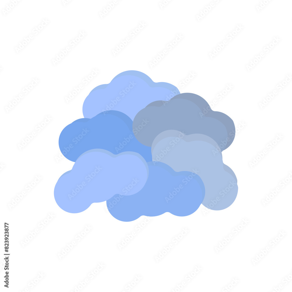 Poster cloud vector. cloud with rain and lightning. thunderstorm weather vector. weather conditions. vector