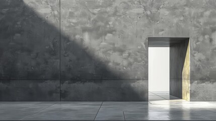 Empty Room With White Walls and Floor