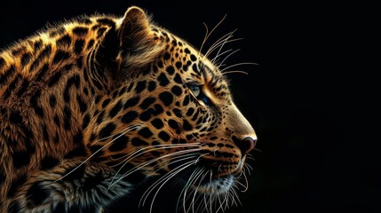 Obraz premium Majestic Leopard Portrait