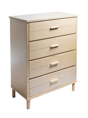 A wooden dresser with four drawers