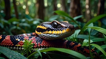 Obraz premium python snake head 