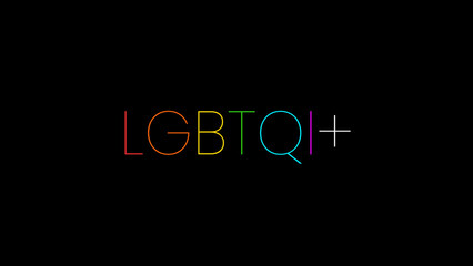 LGBTQI+ Image High Quality Black for Presentation