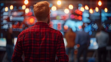 Captivating Night City Lights and Vibrant Cityscape