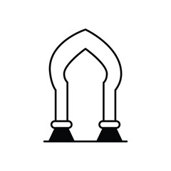Decorated Archway vector icon