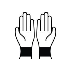 Praying Hands  vector icon