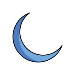 Crescent Moon vector icon