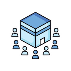 Kaaba vector icon