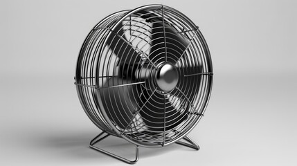 Box Fan. Electric Power Cooling Conditioner for Summer Air Circulation