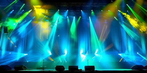 Enhance live events with perfect stage lighting and sheer curtains. Concept Stage Lighting, Sheer Curtains, Live Events, Enhance Atmosphere, Entertainment