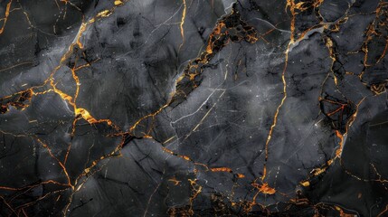 Black and grey marble with golden veins