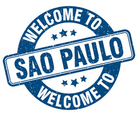 Welcome to Sao Paulo stamp. Sao Paulo round sign