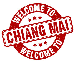 Welcome to Chiang mai stamp. Chiang mai round sign