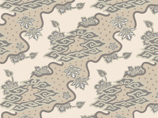 Batik vector patterns from Indonesia are usually used for backgrounds and textures