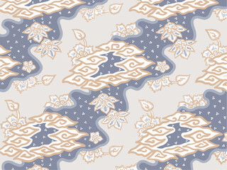 Batik vector patterns from Indonesia are usually used for backgrounds and textures