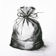 Sketch of a bag of money