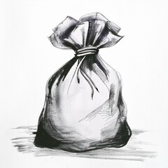 Sketch of a bag of money