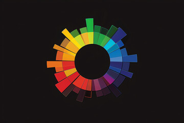 Obraz premium colorful logo, AI generated