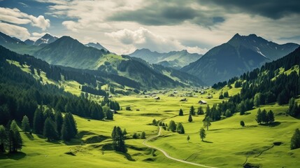 swiss mountains landscape