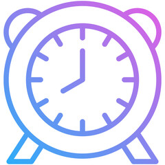 hours gradient line icon