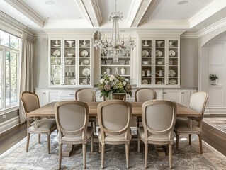 luxury style dining room