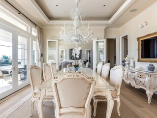 luxury style dining room