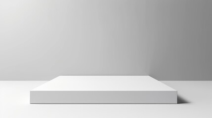 Three-Dimensional Photography Display. Abstract Empty Studio Stand with Blank Background for Advertisement