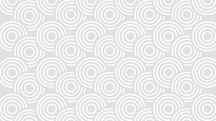 Obraz premium 3D Vector Circles Minimalist White Background