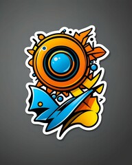 Fototapeta premium illustration of an background with circles