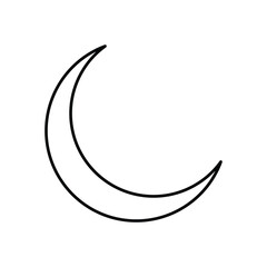 Crescent Moon vector icon